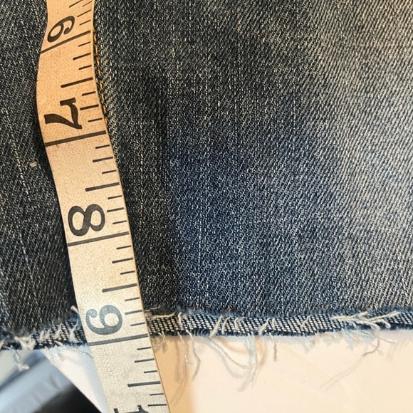 MSGM Womens Blue Denim Cut Off shorts Raw Hem Size 40 US 4 Made in Italy - Picture 11 of 11